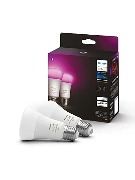 Akıllı LED Ampul - E27, Beyaz ve Renkli Ambiyans, Bluetooth Uyumlu ürün görseli 1