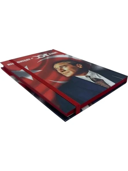 100. Yıl Çizgisiz Defter, Sert Kapak, 13x21 cm ürün görseli 1