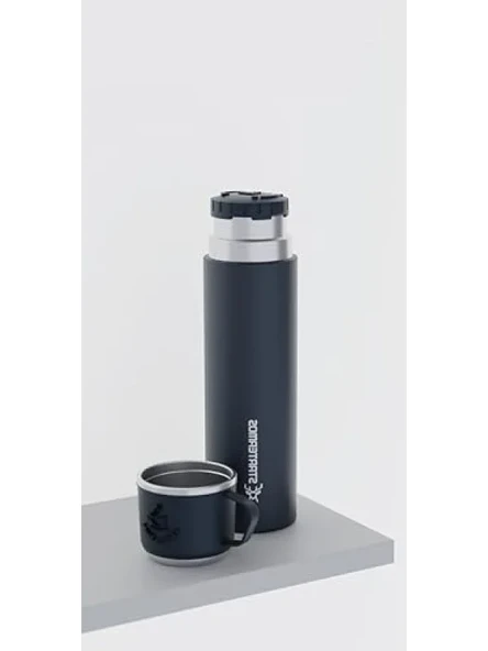 500 ml Kapasiteli Çelik Termos - Bardaklı Tasarım - Resim 2