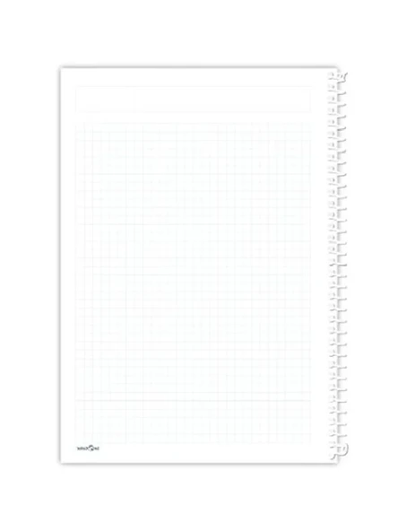 A5 Ebatında Kareli Spiralli Defter - 200 Sayfa - Resim 2
