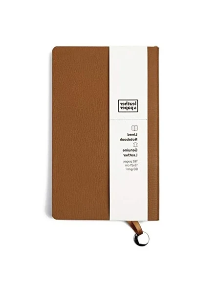 Taba Renkli Çizgili Defter - Günlük Kullanım İçin ürün görseli 1