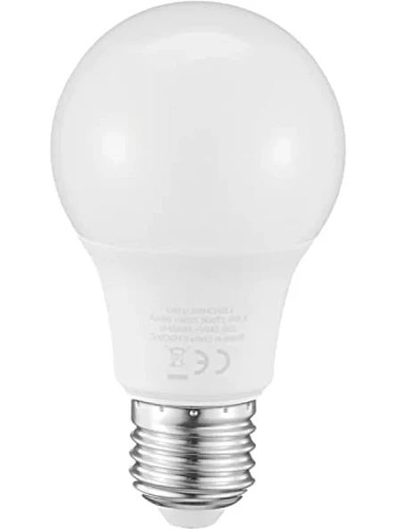 LED E27 8,5W 806LM 2700K Lamba, Sarı Işık - Resim 3