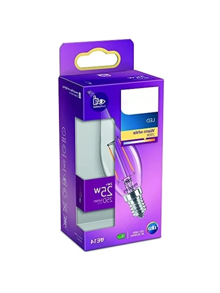 25W E14 Sarı Işık Filament Ampul - Resim 3