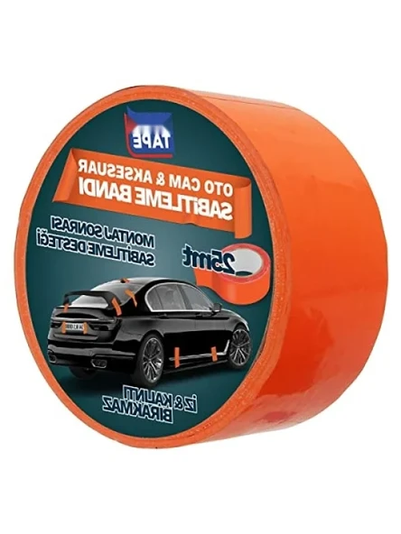Dayanıklı Aksesuar Sabitleme Bandı - Turuncu, 45 mm x 25 mt ürün görseli 1