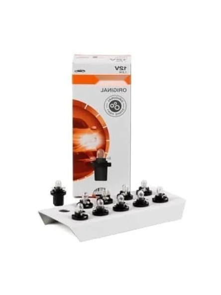 Siyah Soketli Mini Dipsiz Gösterge Ampul 12V 1.2W (10 Adet) ürün görseli 1