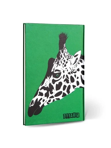 Zürafa Figürlü Dokulu Çizgili Defter ürün görseli 1
