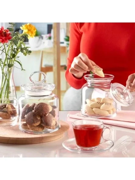 635 cc Kapasiteli Cam Kavanoz - Resim 2