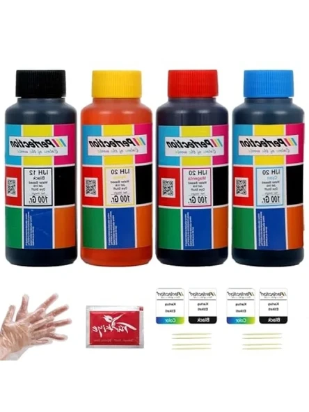 Uyumlu İnk Tank Yazıcı Mürekkep Seti, 4x100 ml ürün görseli 1