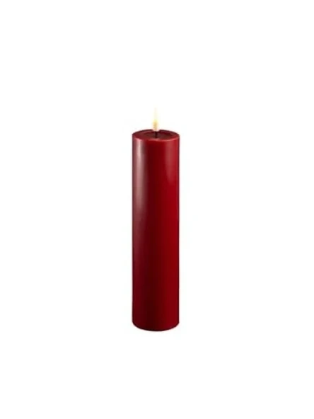 Bordo Renkli 5x20 cm Led Mum - Estetik Aydınlatma ürün görseli 1
