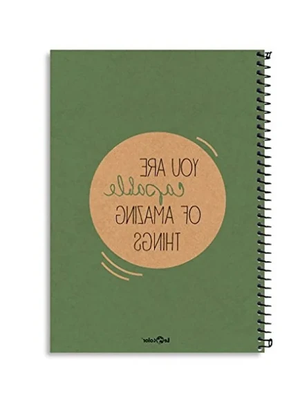 Sert Kapaklı Spiralli Defter - 200 Sayfa - Sarı Kağıt ürün görseli 1