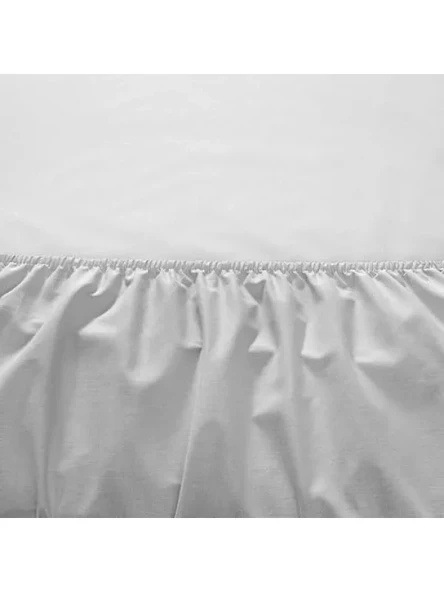 Ranforce Queen Size Fitted Çarşaf Seti - Gri - Resim 3
