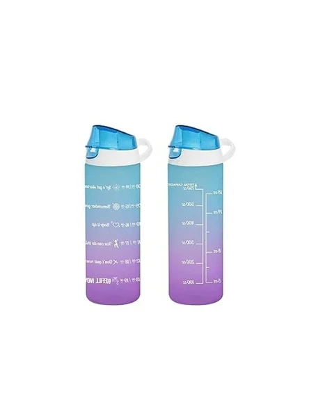 Motivasyon Su Matarası - Mavi 750cc Plastik ürün görseli 1