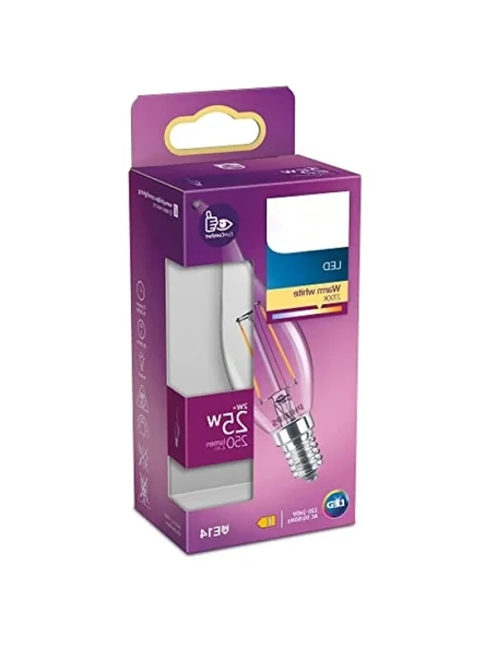 25W E14 Sarı Işık Filament Ampul ürün görseli 1