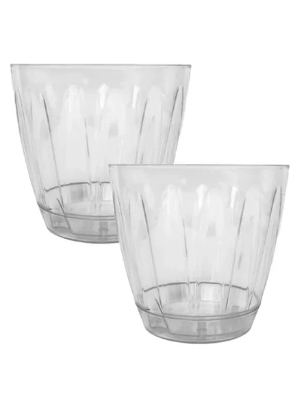 2 Adet Şeffaf Plastik Orkide Saksısı Seti - 1,5 Lt Hacim ürün görseli 1