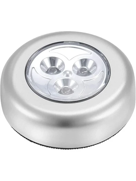 Kablosuz Dokunmatik Pilli Led Spot Lamba - 3 LEDli Aydınlatma ürün görseli 1