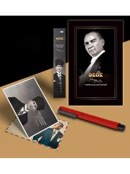 Atatürk Temalı Ajanda ve Ayraç Seti ürün görseli 1