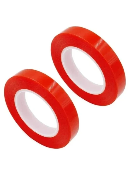 Güçlü Yapışkanlı Çift Taraflı Silikon Bant 2'li Paket (18mm x 2m) ürün görseli 1