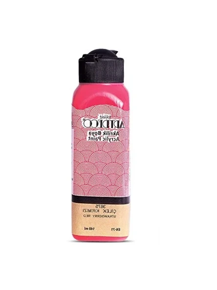 Su Bazlı Akrilik Boya - 140ml, Çilek Kırmızı ürün görseli 1