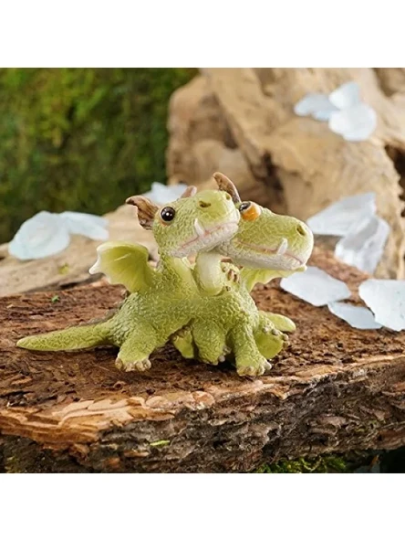 El Boyaması Mini Ejderhalar Heykelciği - 4,4 cm x 7,6 cm - Resim 2