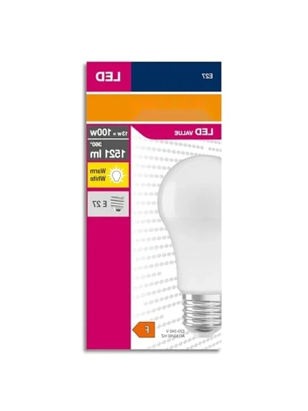 LED Ampul, 13W, 1521 Lümen, Sarı Işık, E27 Duy ürün görseli 1