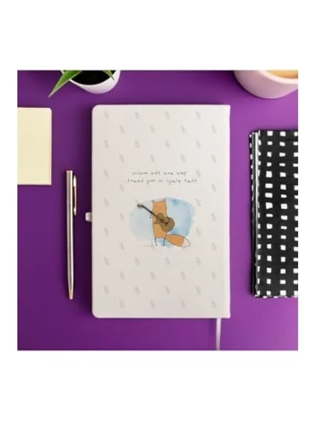 Minimal Tasarımlı Çizgili Not Defteri 13x21 cm ürün görseli 1