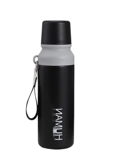 750 Ml Kapasiteli Siyah Çelik Termos ürün görseli 1