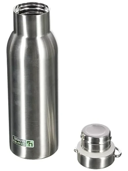 500 ml Gümüş Renkli Çift Katmanlı Termos - Resim 3