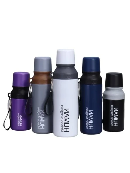 750 Ml Kapasiteli Siyah Çelik Termos - Resim 2