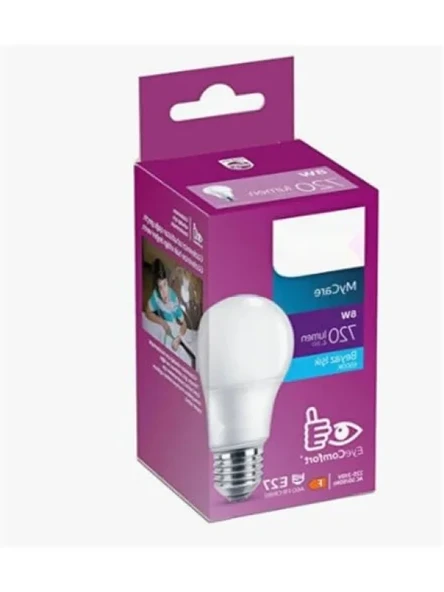 8-60W E27 Duy Beyaz Işık LED Ampul - 6500K, 720 Lümen ürün görseli 1