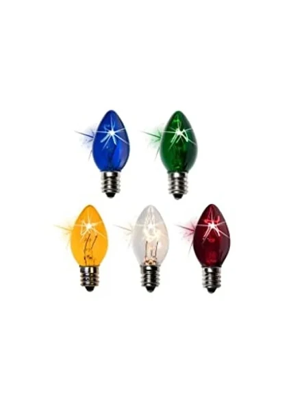 Renkli Parfüm Ampul E14, 10W, 5 Adet ürün görseli 1
