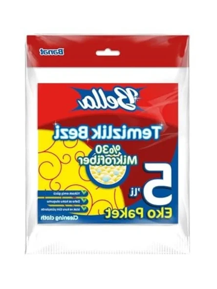 Eko Paket %30 Mikrofiberli Temizlik Bezi 5'Li Set ürün görseli 1
