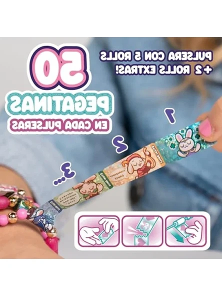 Çıkartmalı Kawaii Temalı Tekli Bilezik Seti - Resim 3