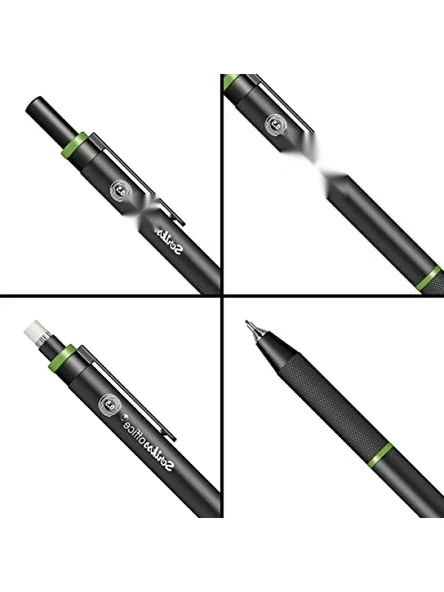Ergonomik Uçlu Versatil Kalem - 0.5 mm, Yeşil - Resim 3
