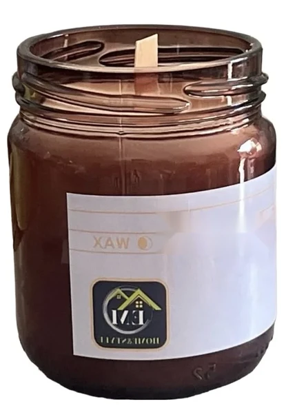 210 ml Paçuli, Vanilya ve Kahve Kokulu Kavanoz Mum ürün görseli 1