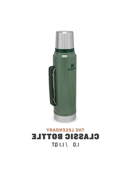 1 Litre Kapasiteli Yeşil Vakumlu Termos - Resim 2