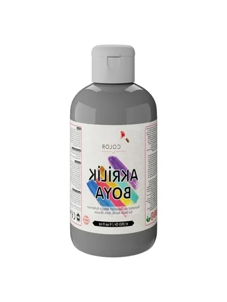 250gr Gri Akrilik Boya - Yüksek Kaliteli ürün görseli 1