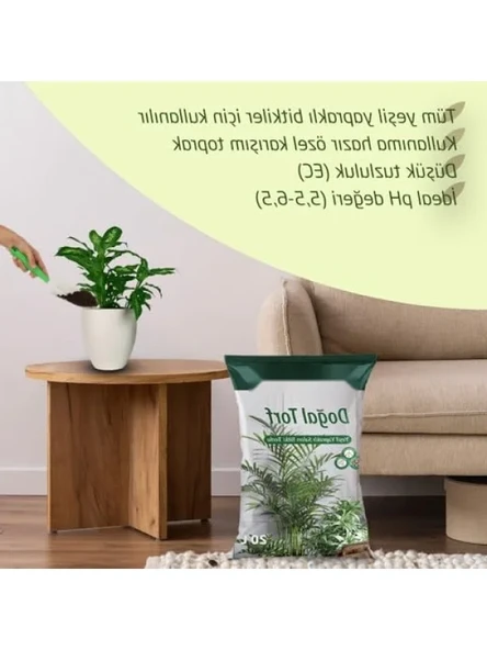 Doğal Toprak Torfu - N-P-K Katkılı 20 Lt ürün görseli 1