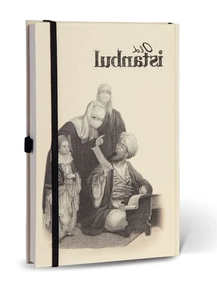 Çizgili Lastikli Eski İstanbul Temalı Journal ürün görseli 1