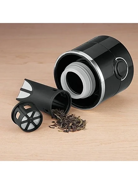 0.47 lt Siyah-Beyaz Termos Mug - Resim 2
