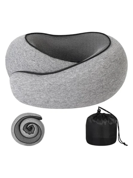 Ortopedik Spiral Boyun Destekli Seyahat Yastığı - %100 Visko ürün görseli 1
