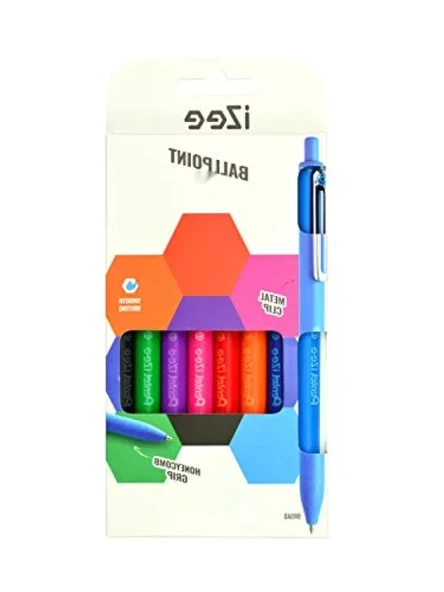 1.0 mm Yağ Bazlı Mekanizmalı Roller Kalem - 8'li Set ürün görseli 1