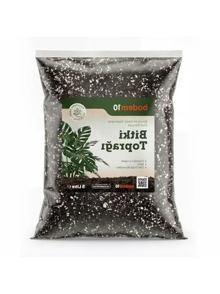 Organik Cocopeat ve Perlit Karışımlı Bitki Toprağı - 5 Litre ürün görseli 1