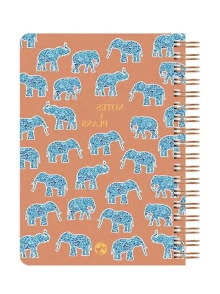 Spiralli Defter - Düz Fil Tasarımlı 17x24 cm ürün görseli 1