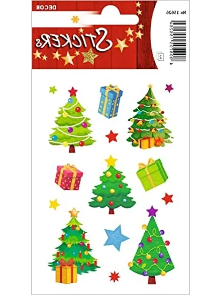 Kendinden Yapışkanlı Noel Ağacı Çıkartma Seti - 30 Adet ürün görseli 1