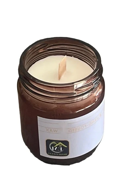 210 ml Paçuli, Bergamot ve Tarçın Kokulu Kavanoz Mum ürün görseli 1