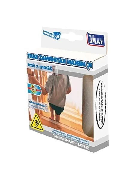 Kaydırmaz Bant - 25 mm x 5 m, Şeffaf - Resim 2