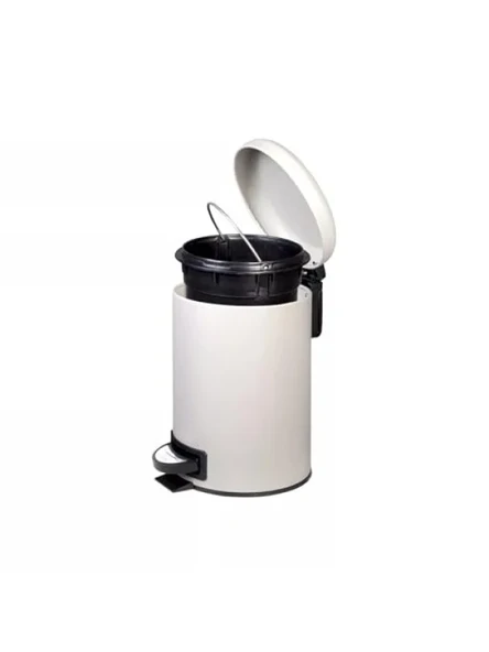 Paslanmaz Pedallı Çöp Kovası - 12 LT - Resim 2