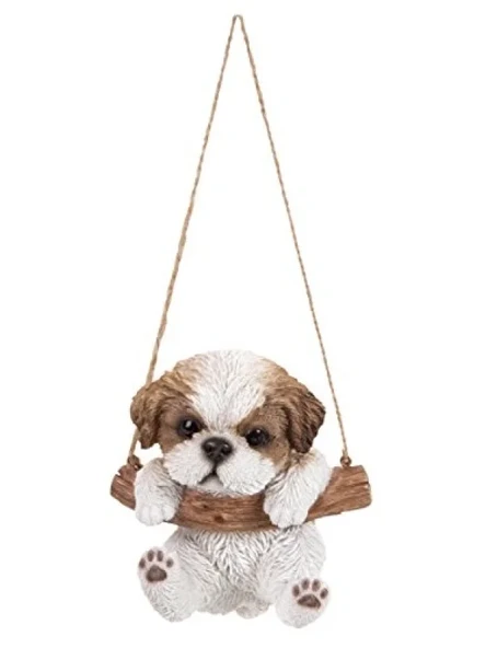Asma Shih Tzu Yavru Köpek Dekoratif Figür ürün görseli 1