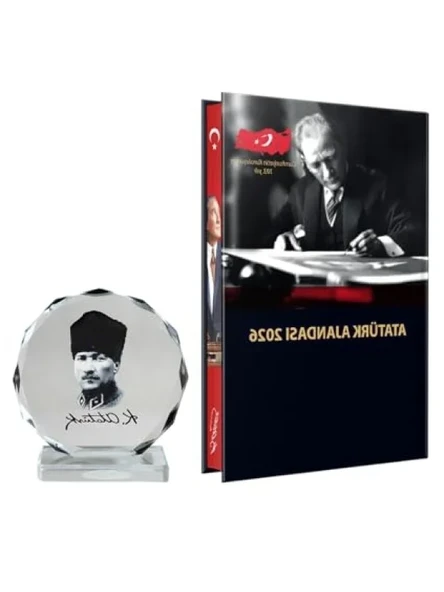 2026 Özel Tasarım Ciltli Ajanda ve Atatürk Portresi ürün görseli 1