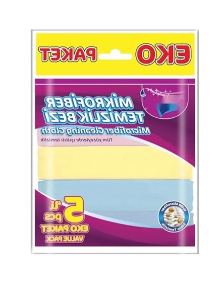 5'li Mikrofiber Temizlik Bezi Seti ürün görseli 1